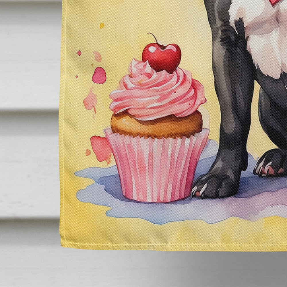 Staffordshire Bull Terrier Happy Birthday House Flag