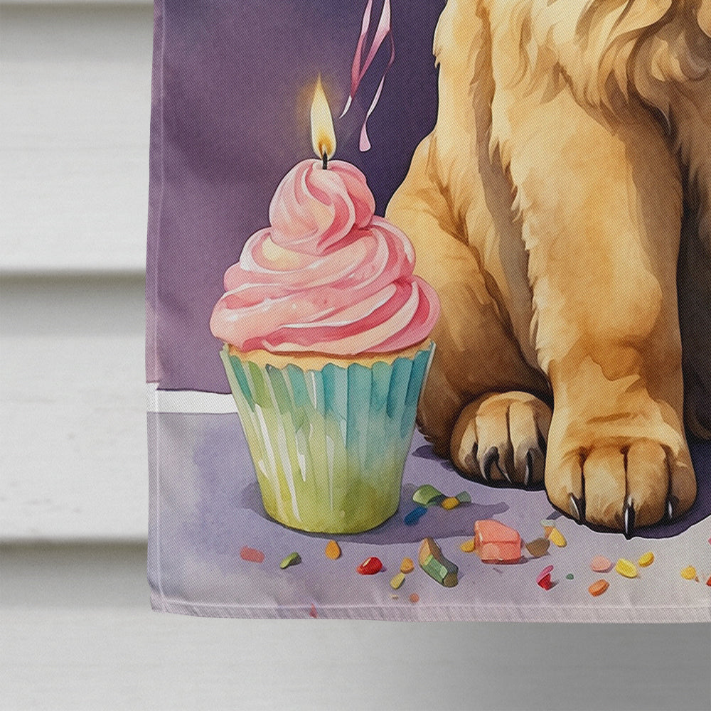 Tibetan Mastiff Happy Birthday House Flag