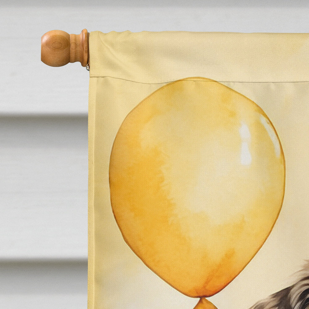 Tibetan Spaniel Happy Birthday House Flag