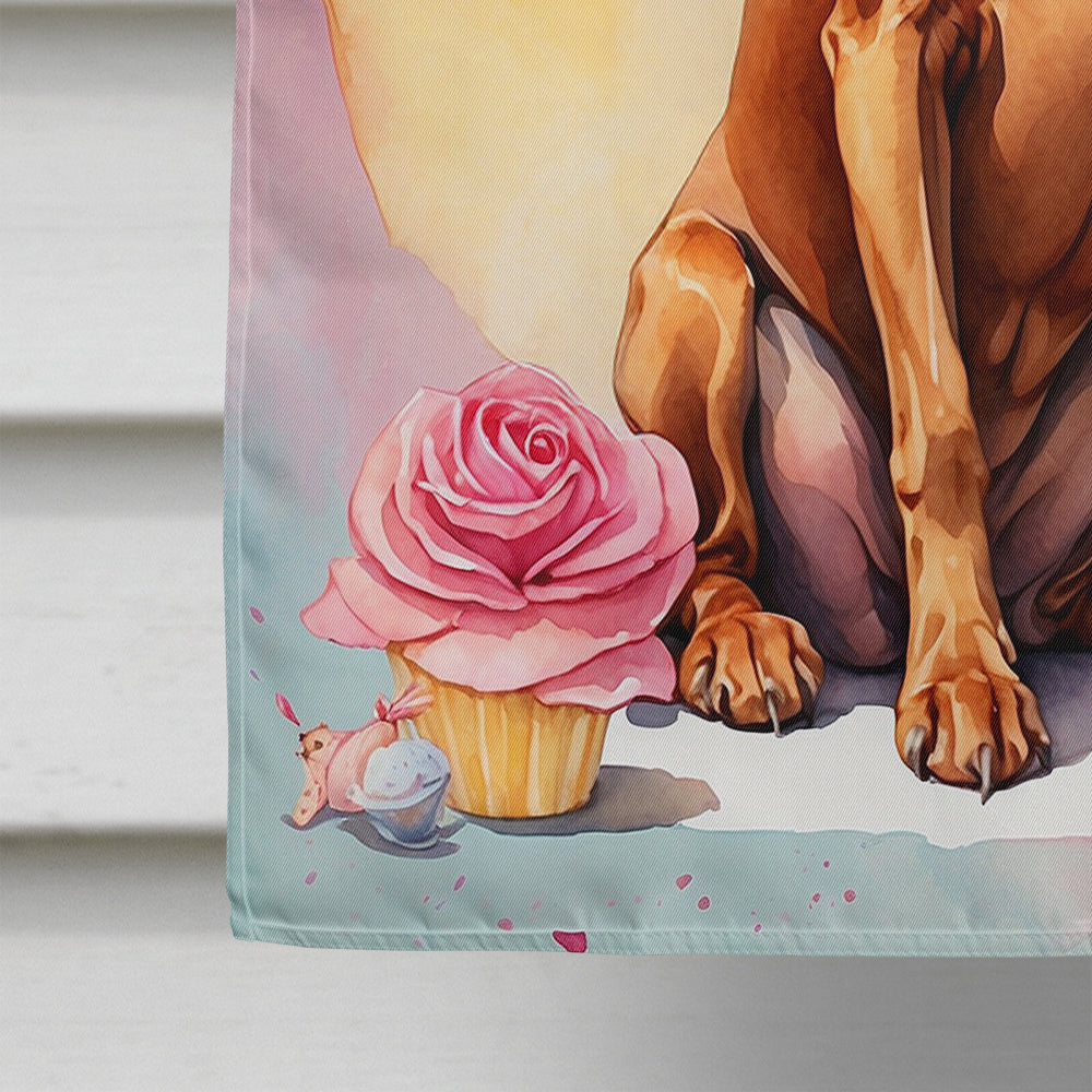 Vizsla Happy Birthday House Flag