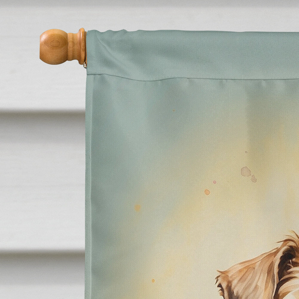 Wheaten Terrier Happy Birthday House Flag