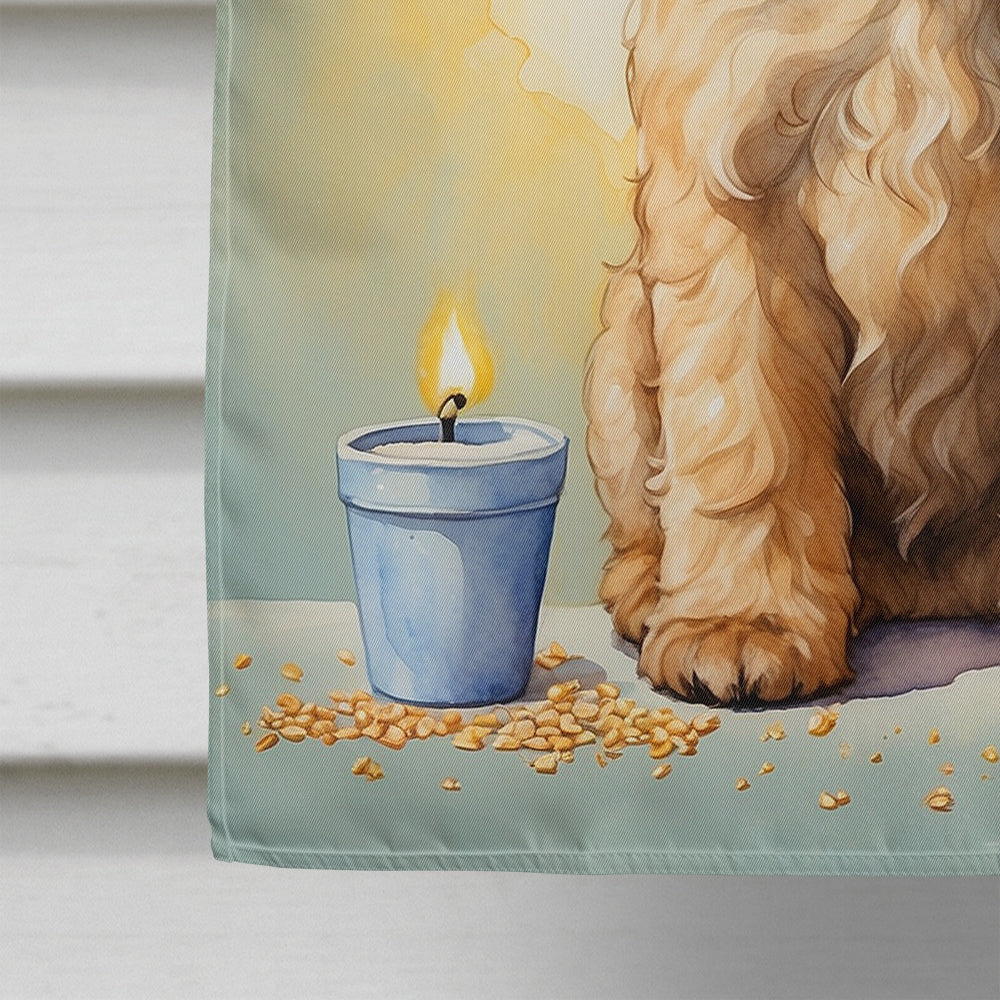 Wheaten Terrier Happy Birthday House Flag