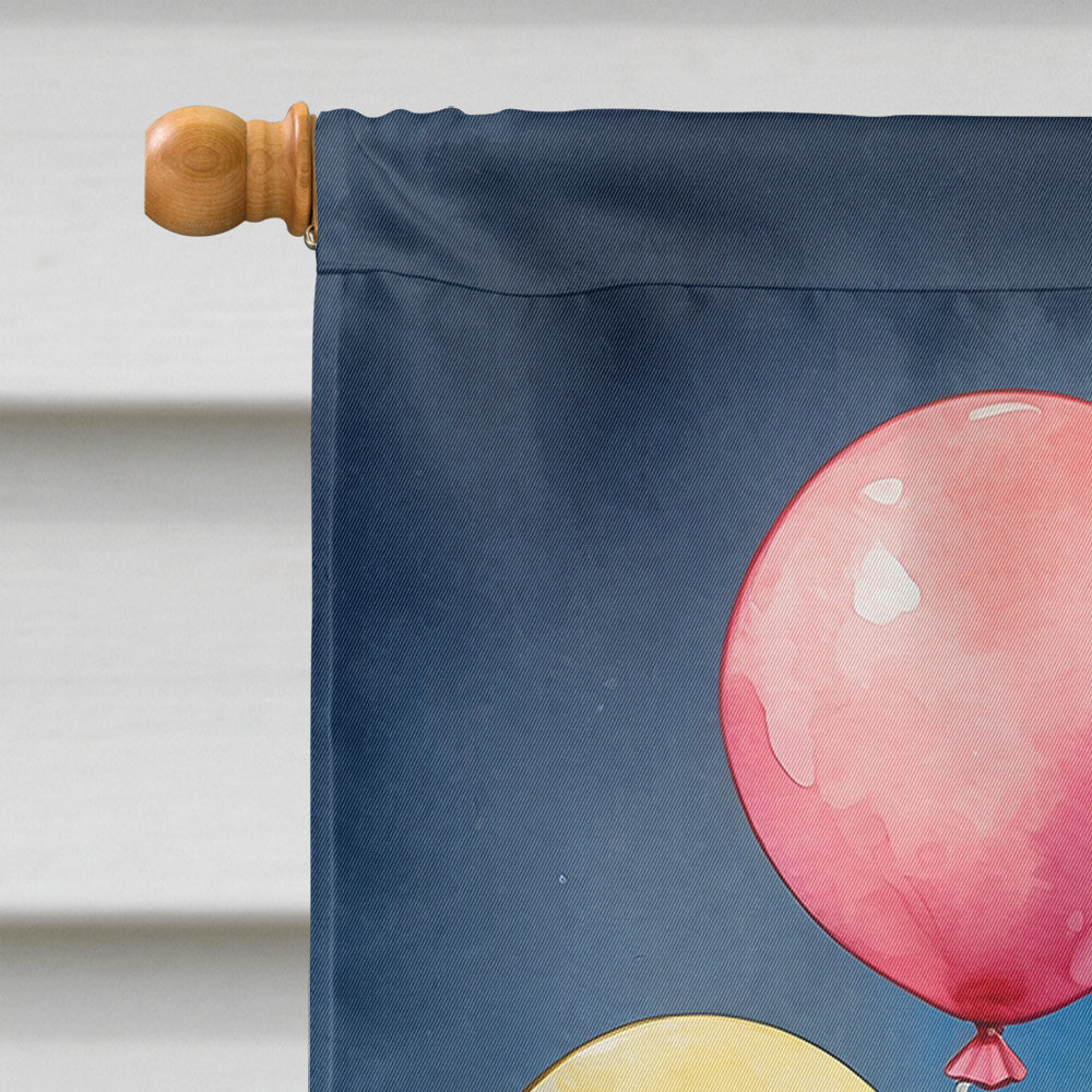 Yorkipoo Happy Birthday House Flag