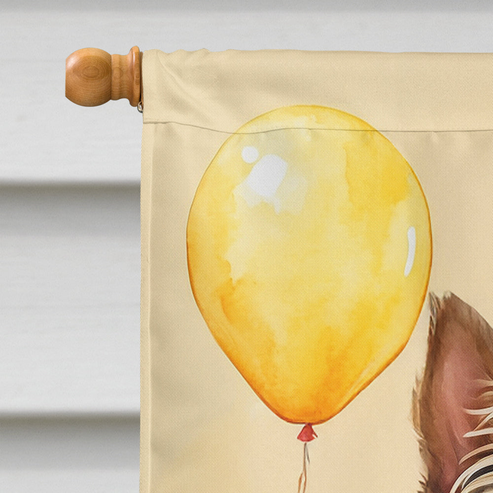 Yorkshire Terrier Happy Birthday House Flag