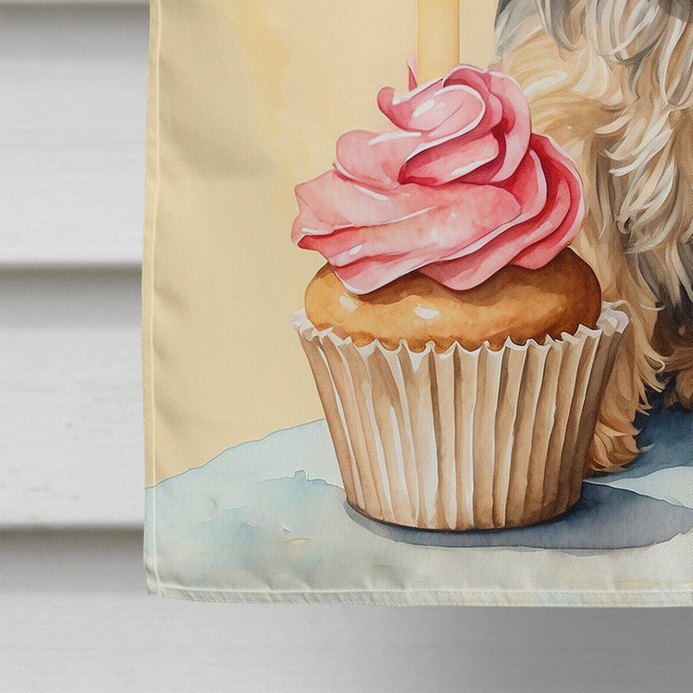 Yorkshire Terrier Happy Birthday House Flag