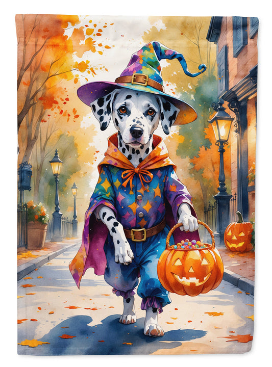 Dalmatian Halloween Trick or Treat House Flag