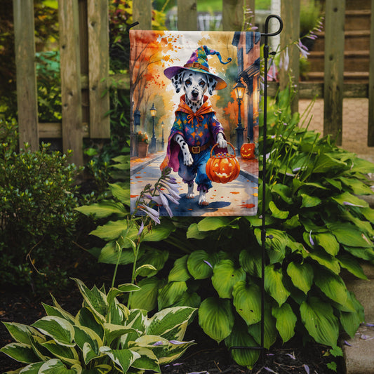 Dalmatian Halloween Trick or Treat Garden Flag