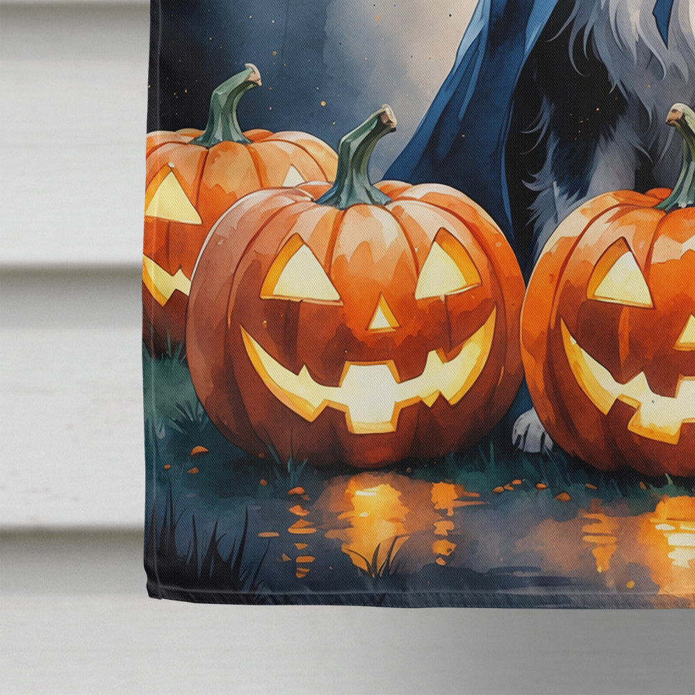 Australian Shepherd Puppy Halloween House Flag