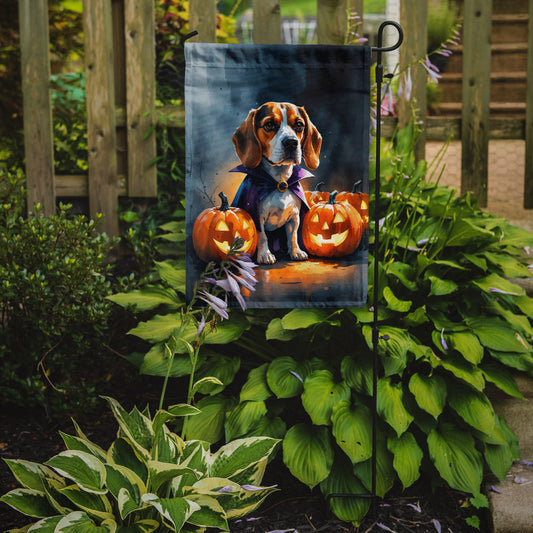 Beagle Puppy Halloween Garden Flag