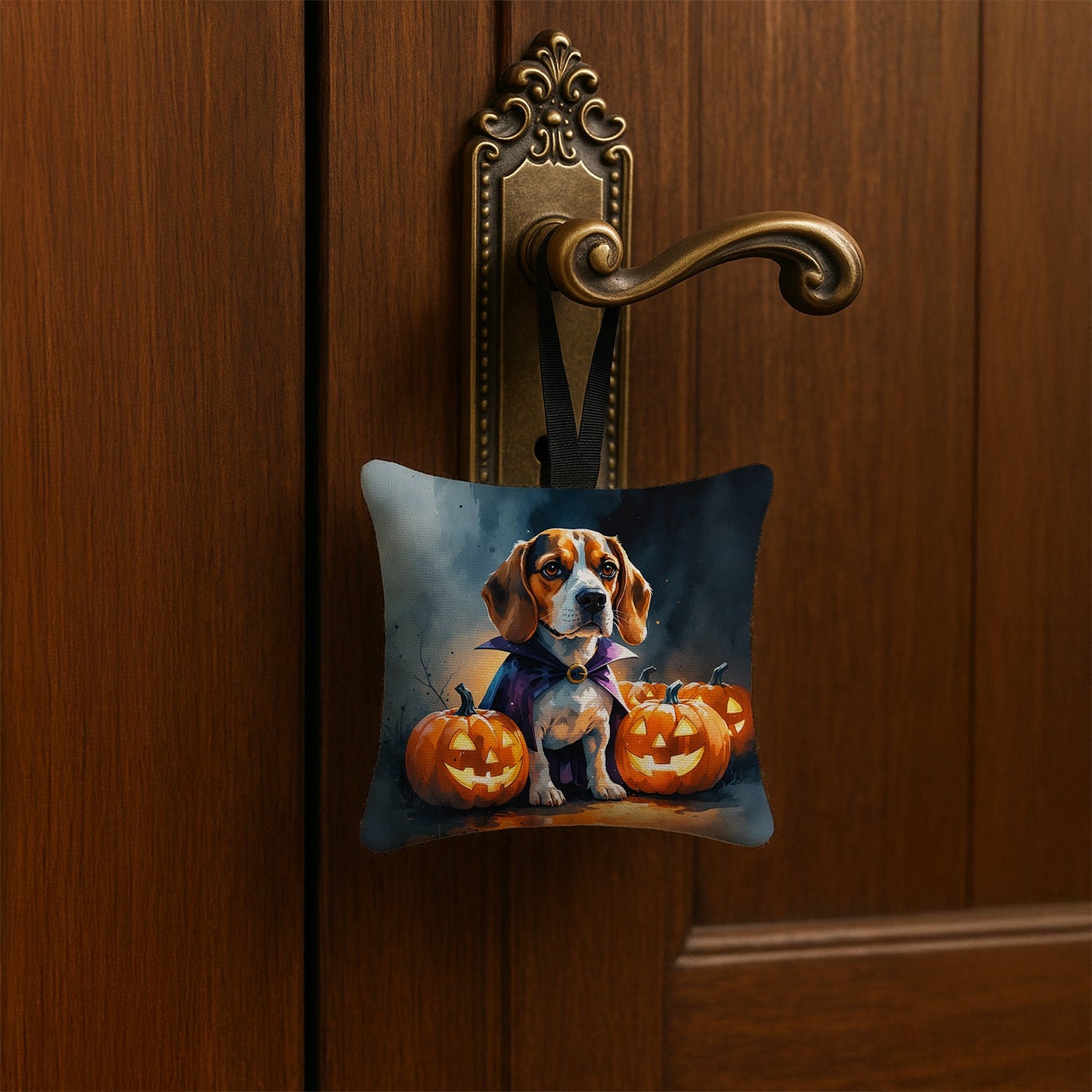 Beagle Puppy Halloween Mini Hanging Pillow Ornament 3.5 × 3.5