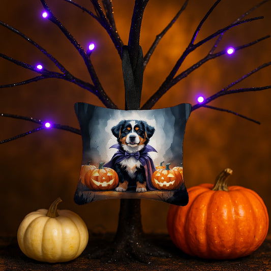 Bernese Mountain Dog Puppy Halloween Mini Hanging Pillow Ornament 3.5 × 3.5