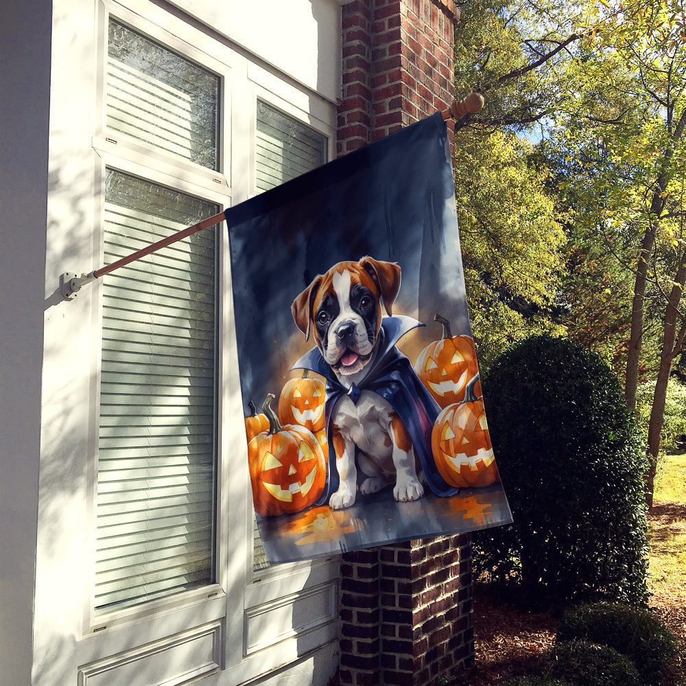 Boxer Puppy Halloween House Flag