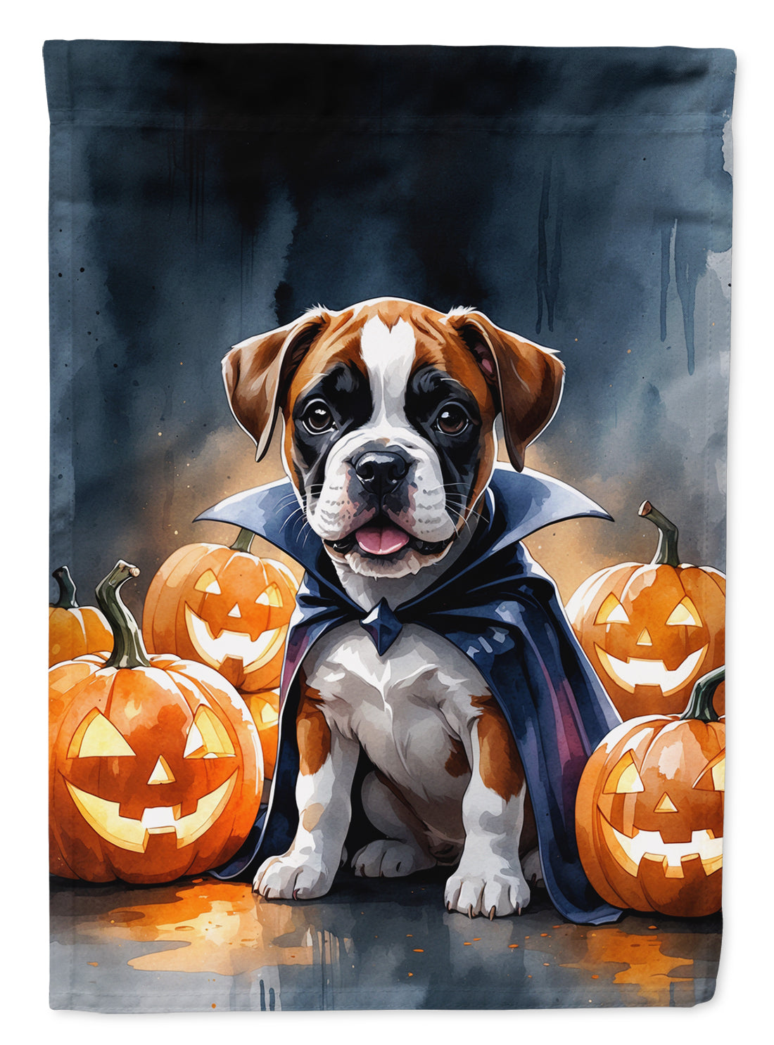 Boxer Puppy Halloween Garden Flag