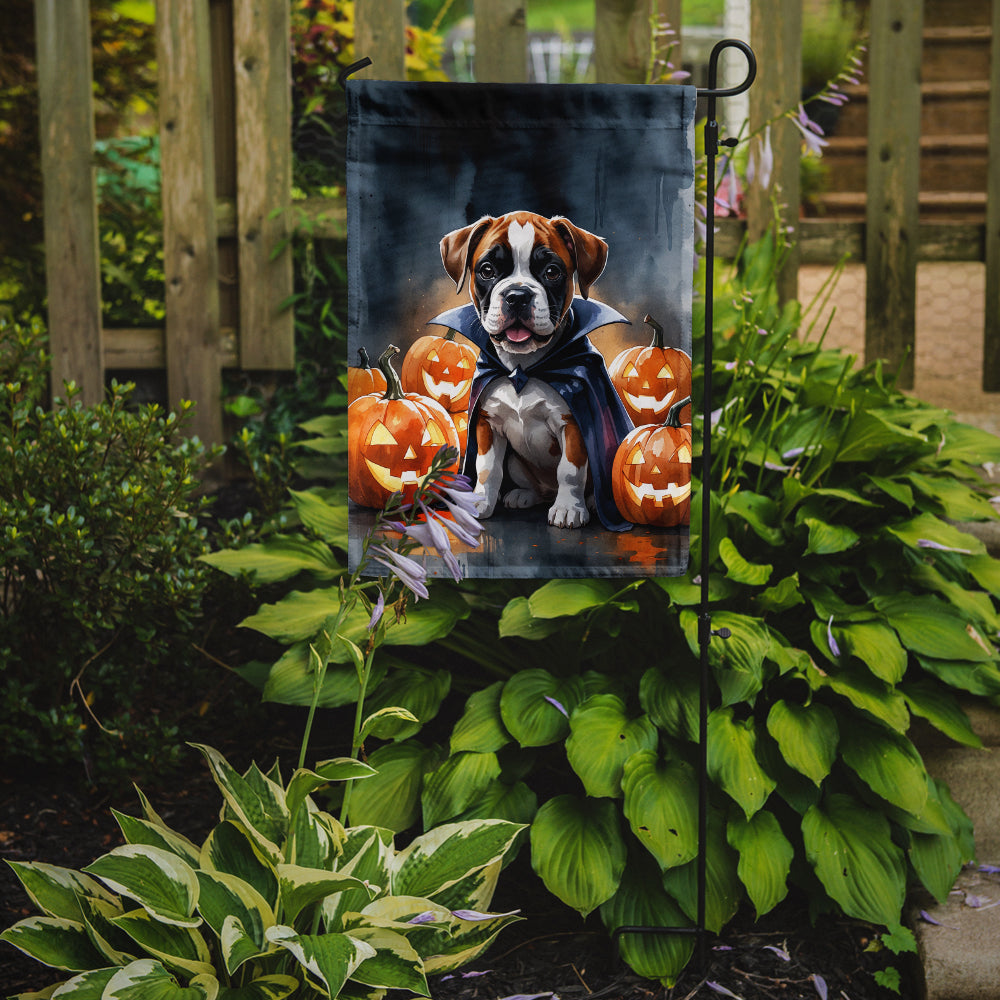 Boxer Puppy Halloween Garden Flag