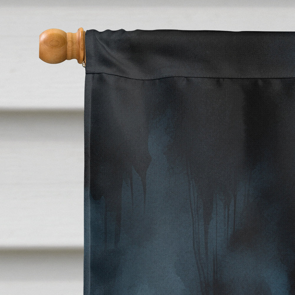 Cavalier Spaniel Puppy Halloween House Flag