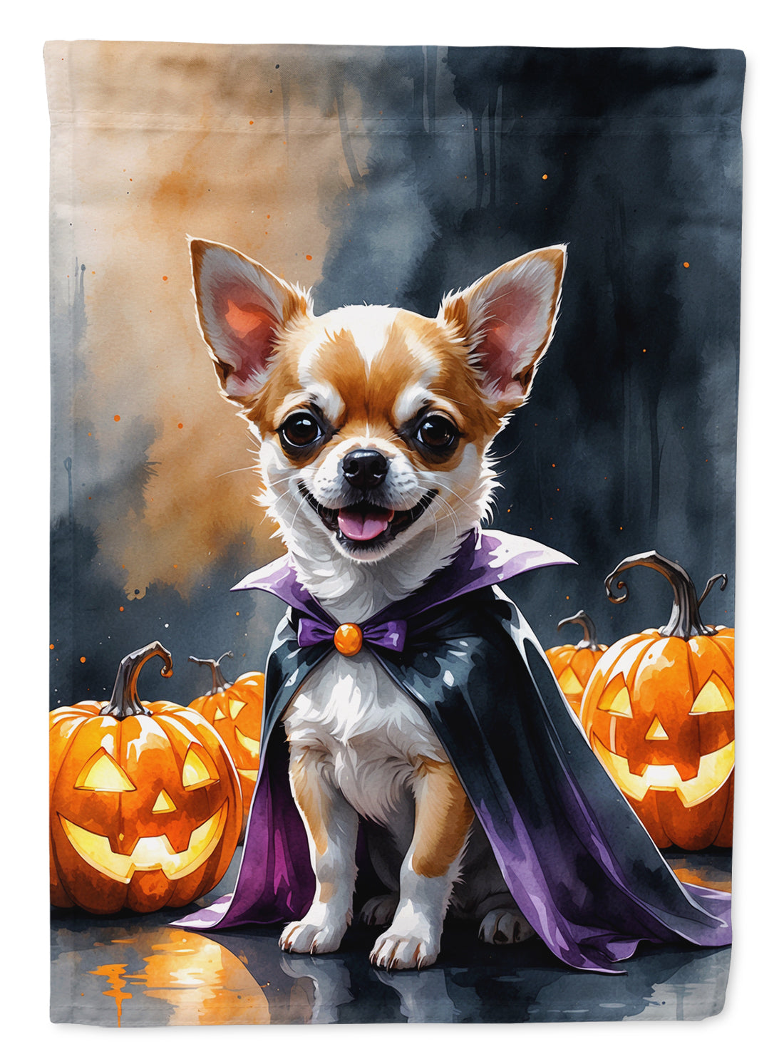 Chihuahua Puppy Halloween House Flag