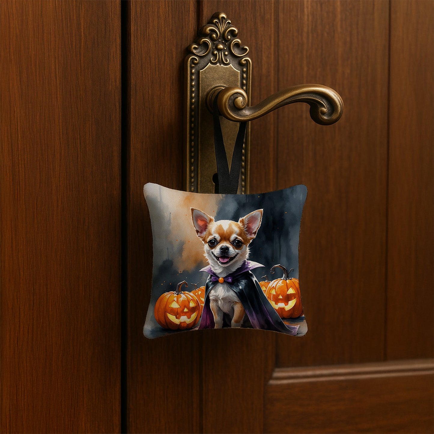 Chihuahua Puppy Halloween Mini Hanging Pillow Ornament 3.5 × 3.5