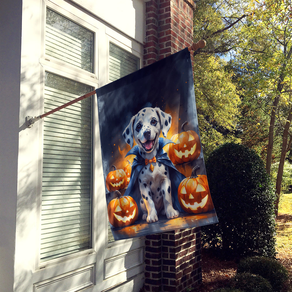 Dalmatian Puppy Halloween House Flag