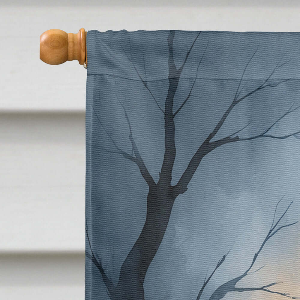 Newfoundland Puppy Halloween House Flag