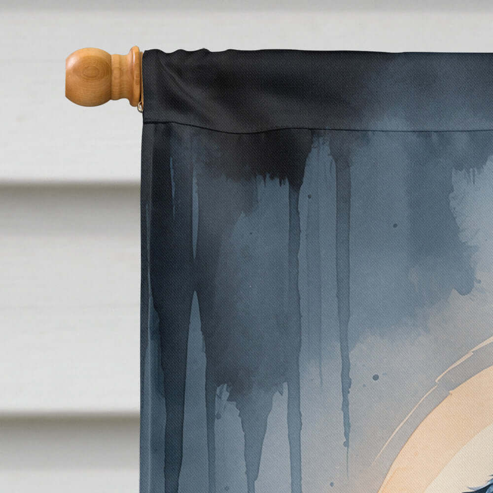 Rottweiler Puppy Halloween House Flag