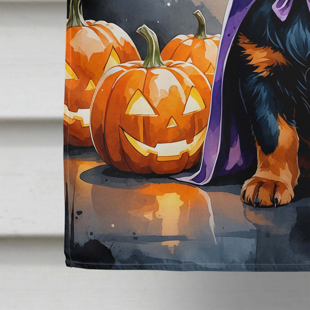 Rottweiler Puppy Halloween House Flag