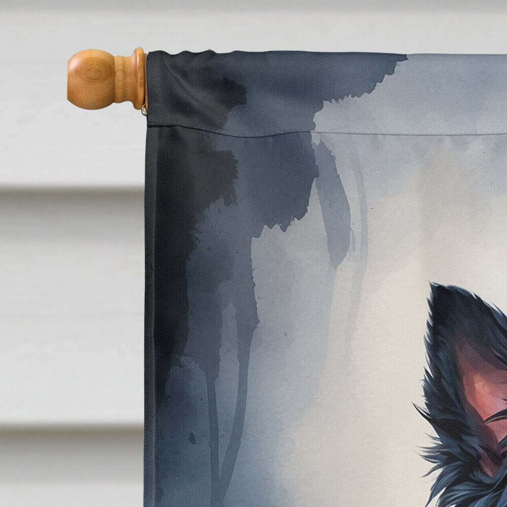 Scottish Terrier Puppy Halloween House Flag