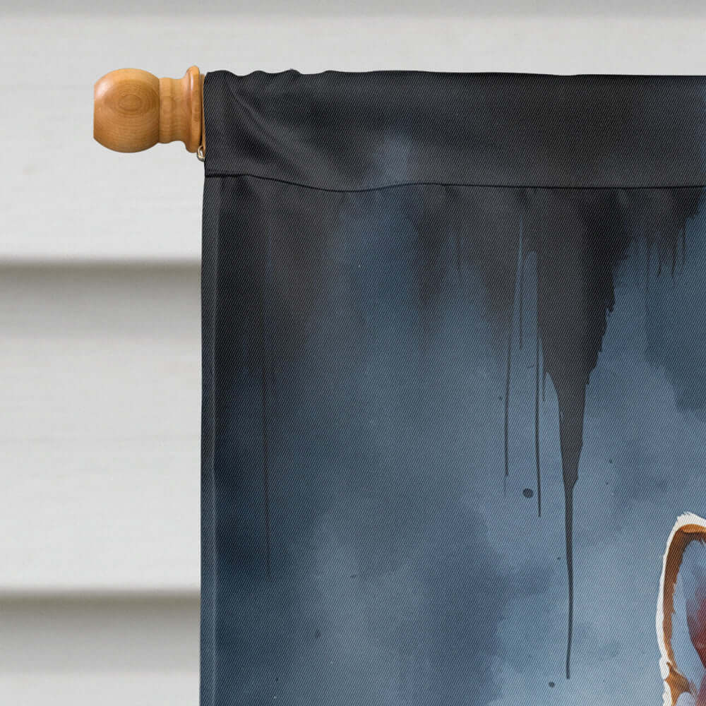 Shiba Inu Puppy Halloween House Flag