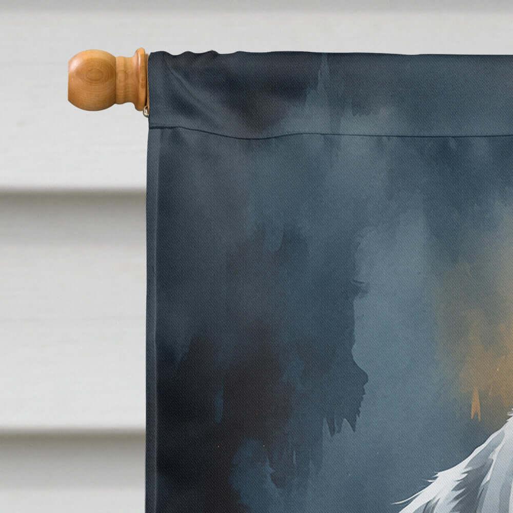 Weimaraner Puppy Halloween House Flag