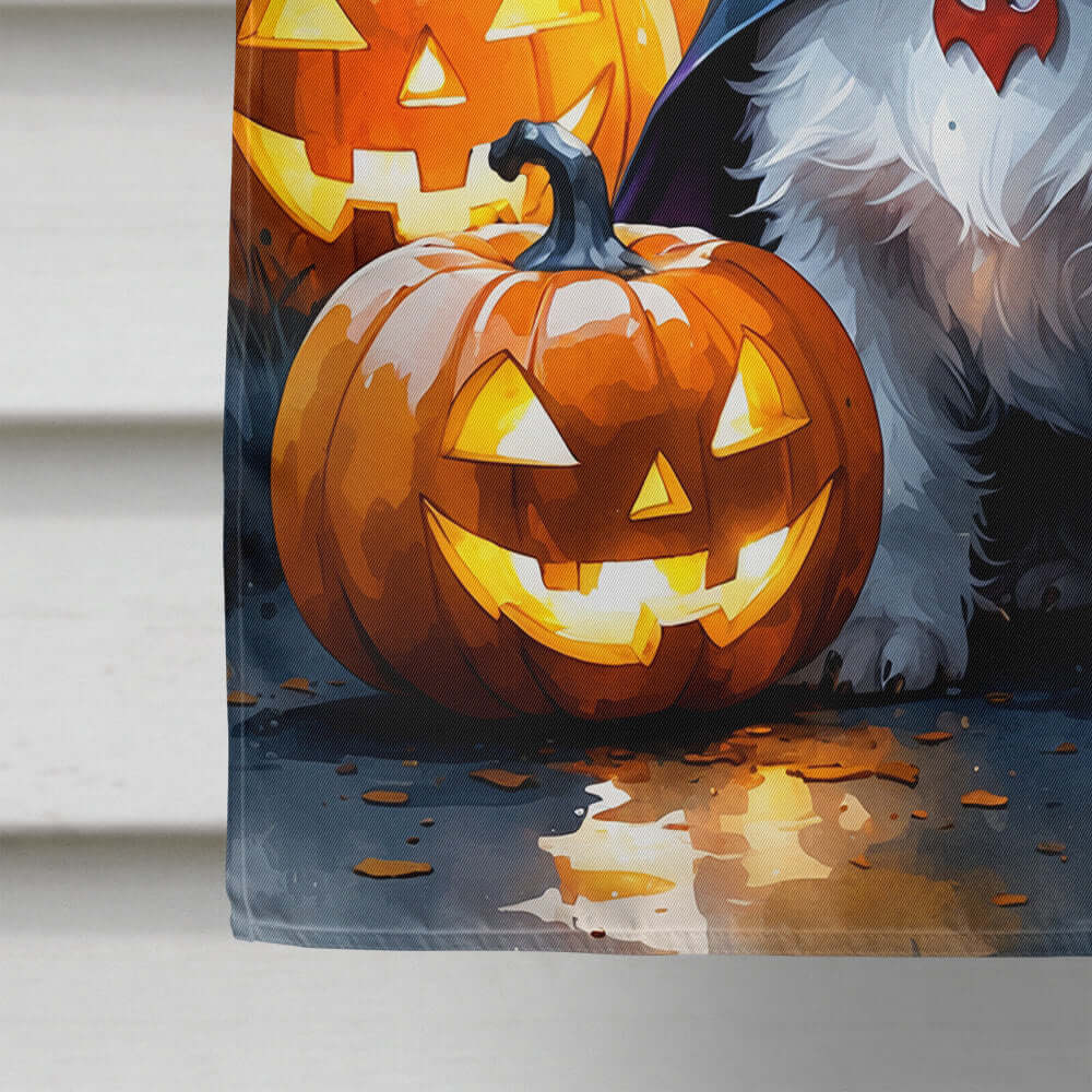 Westie Spaniel Puppy Halloween House Flag