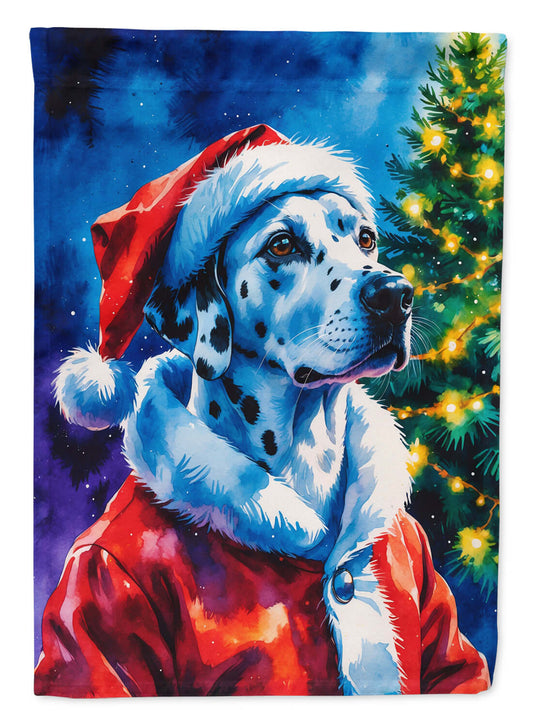 Dalmatian Christmas House Flag