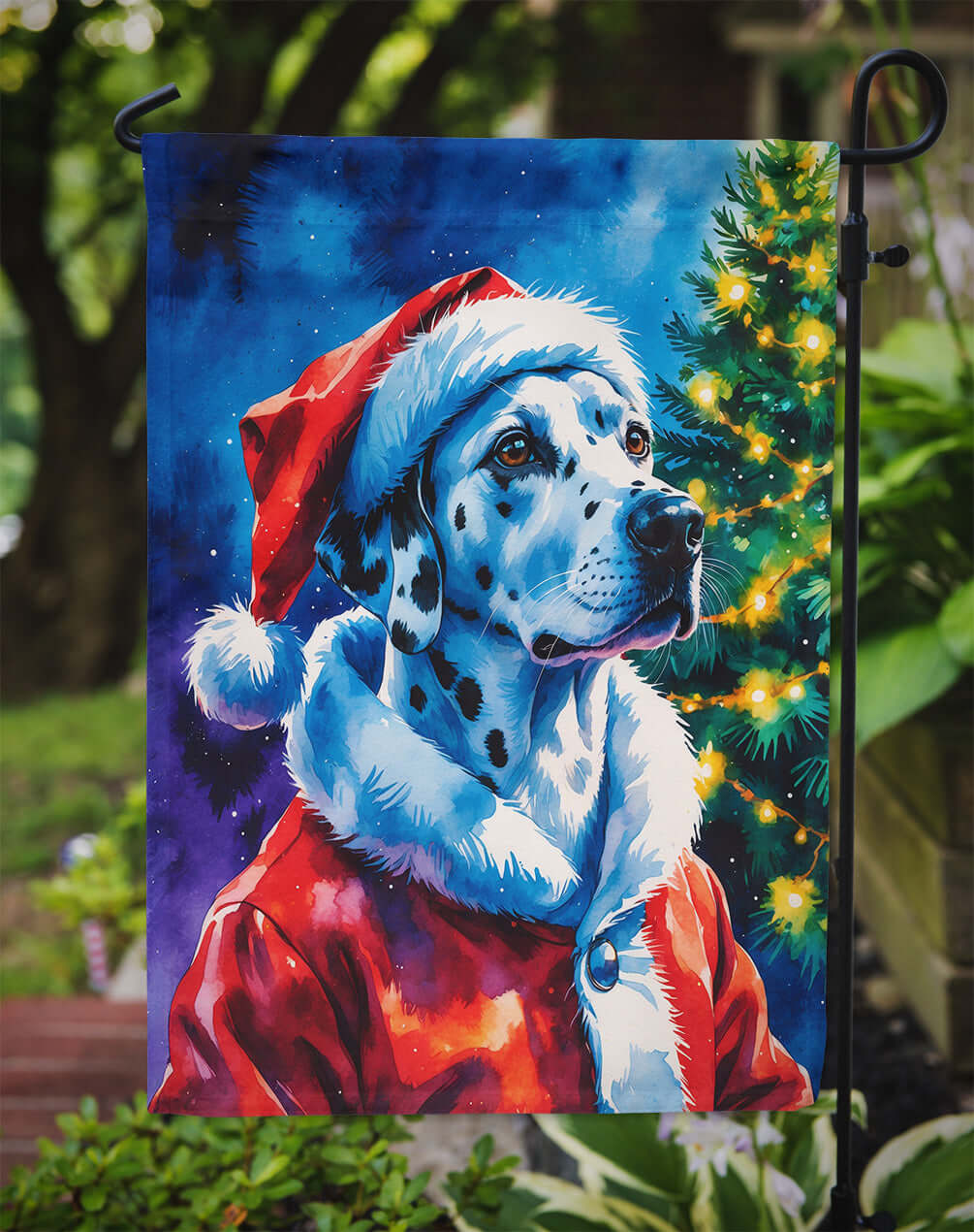 Dalmatian Christmas Garden Flag