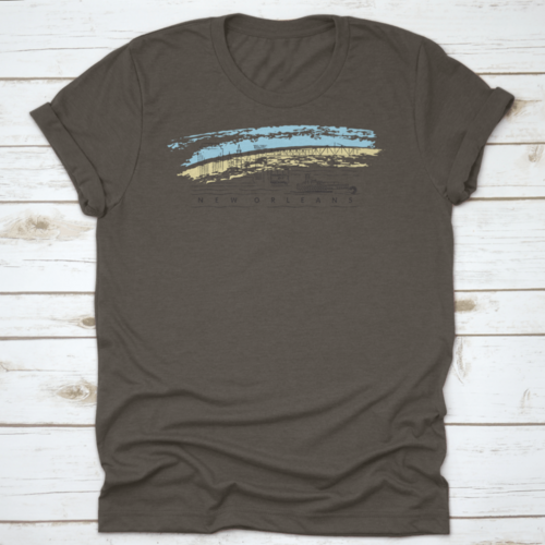 New Orleans, Louisiana Skyline Vector Illustration And Typography