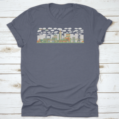 Baton Rouge Louisiana City Skyline with Color Buildings. Vector