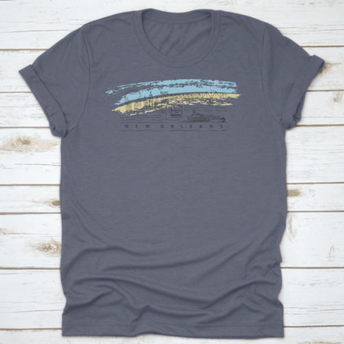 New Orleans, Louisiana Skyline Vector Illustration And Typography
