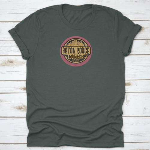 Stamp or label with name of Baton Rouge, Louisiana, vector