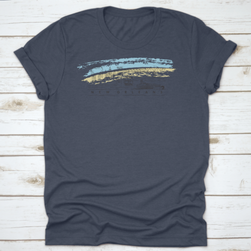 New Orleans, Louisiana Skyline Vector Illustration And Typography