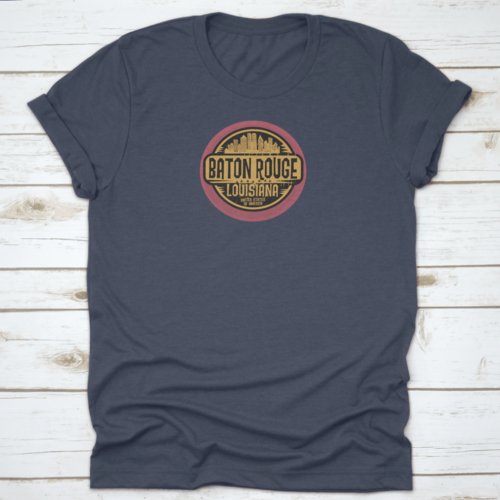 Stamp or label with name of Baton Rouge, Louisiana, vector