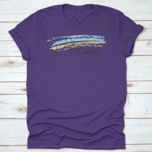 New Orleans, Louisiana Skyline Vector Illustration And Typography
