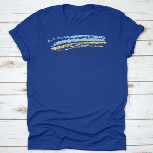 New Orleans, Louisiana Skyline Vector Illustration And Typography