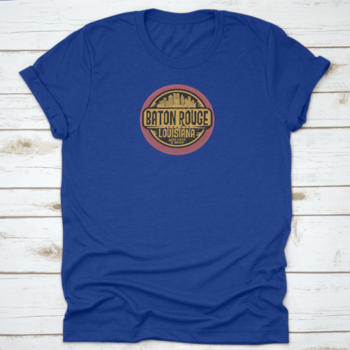 Stamp or label with name of Baton Rouge, Louisiana, vector