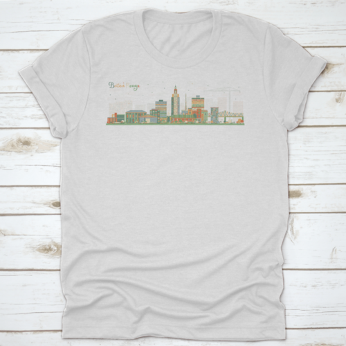 Baton Rouge Louisiana City Skyline with Color Buildings. Vector