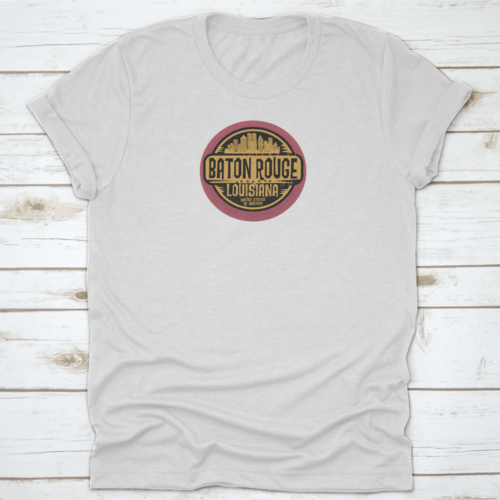 Stamp or label with name of Baton Rouge, Louisiana, vector