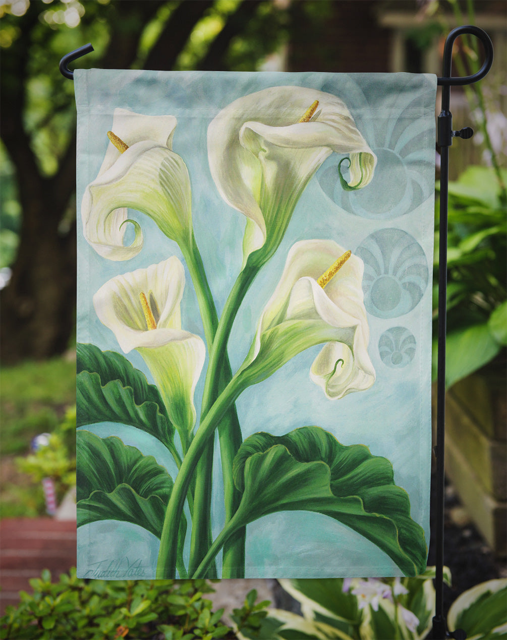 Arum Lilly by Judith Yates Garden Flag – Decorative Outdoor Yard Flag JYJ0070GF