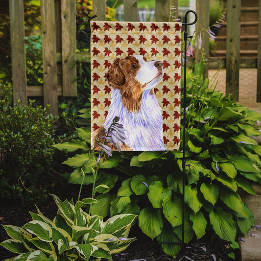 Australian Shepherd Fall Leaves Portrait Garden Flag – Decorative Outdoor Yard Flag