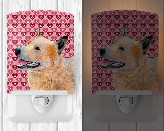 Australian Cattle Dog Hearts Love Valentine's Day Ceramic Night Light LH9137CNL