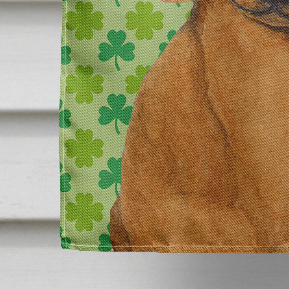 Dachshund St. Patrick's Day Shamrock Portrait Flag Canvas House Size