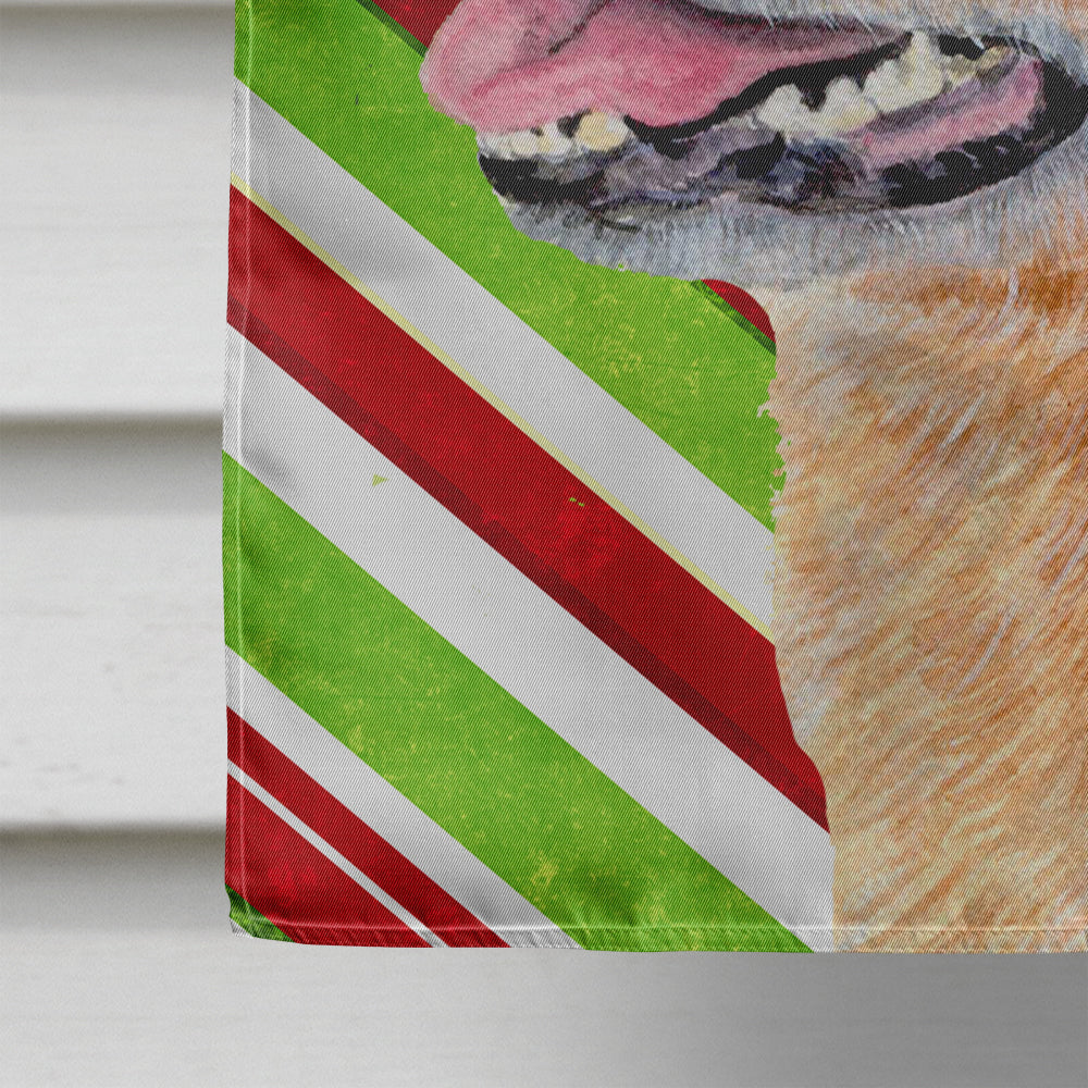 Australian Cattle Dog Candy Cane Holiday Christmas Flag Canvas House Size
