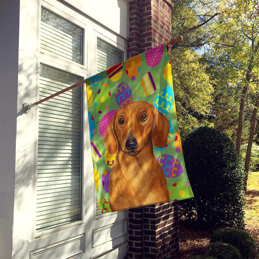 Dachshund Easter Eggtravaganza Flag Canvas House Size