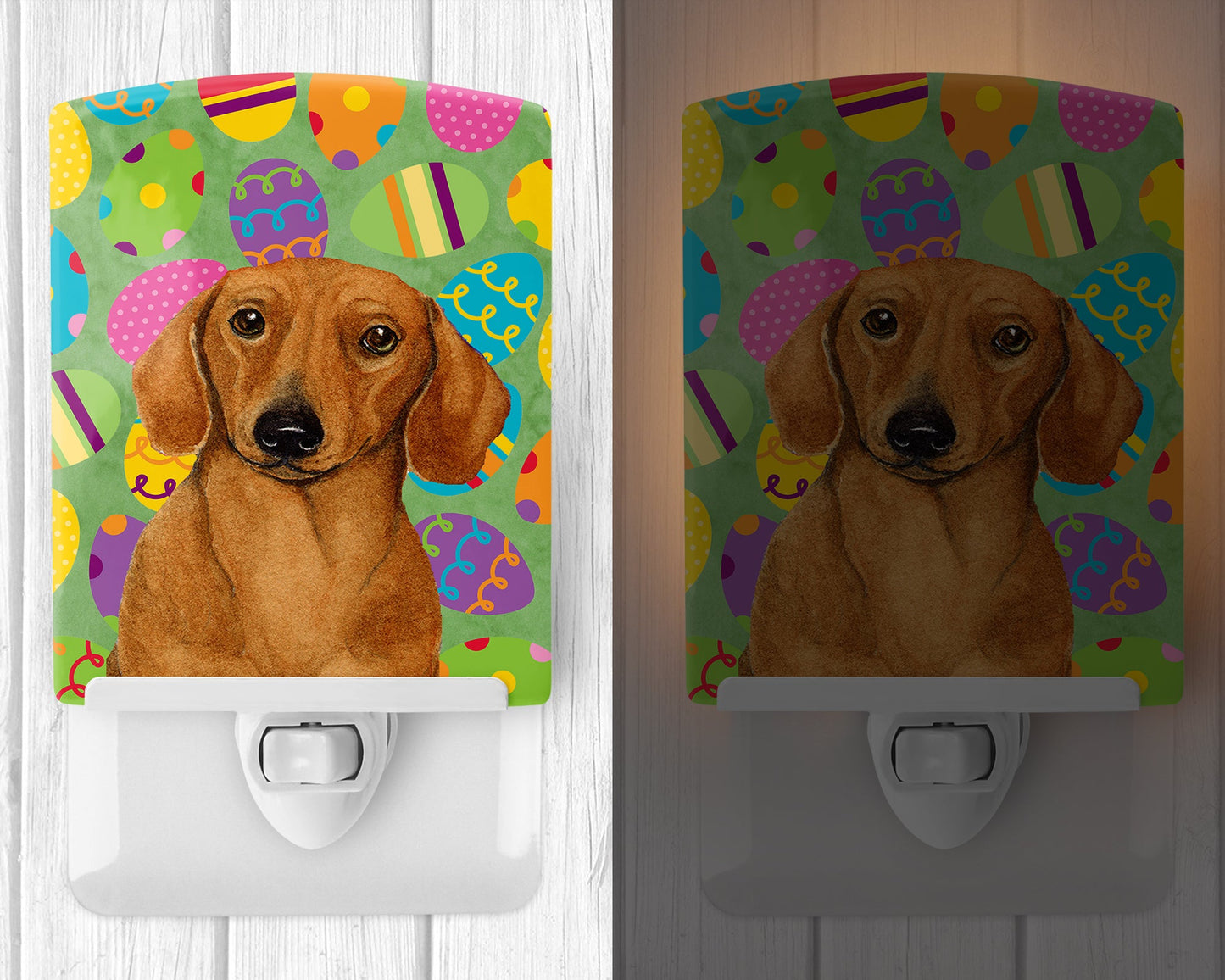 Dachshund Easter Eggtravaganza Ceramic Night Light LH9402CNL