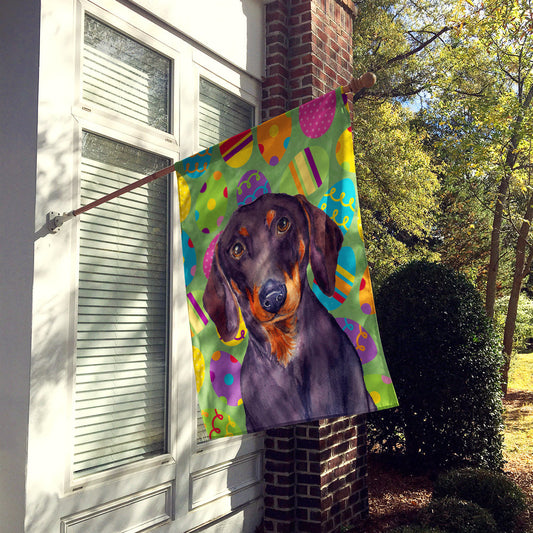 Dachshund Easter Eggtravaganza Flag Canvas House Size